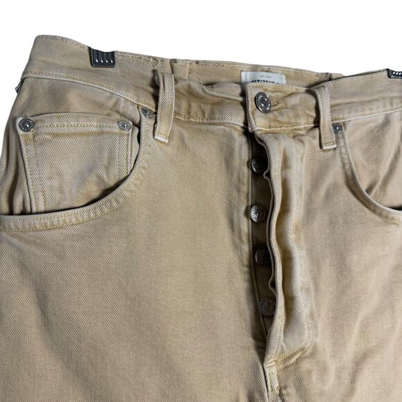 Citizens Of Humanity Tan Straight Leg Jeans - Picture 8 of 16